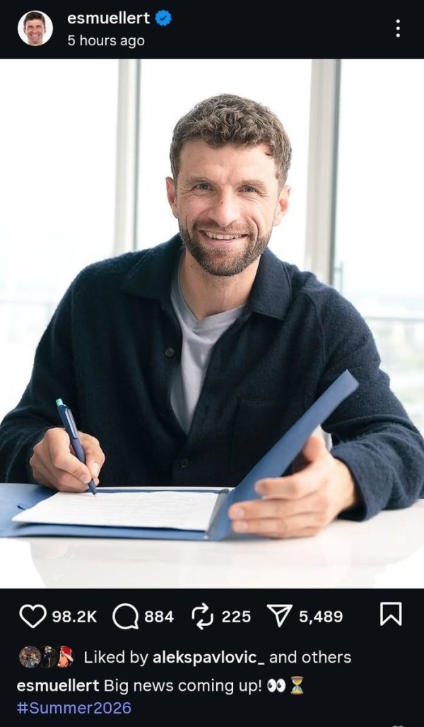 图片报：穆勒将在明年夏天的世界杯赛  期间担任电视评论员